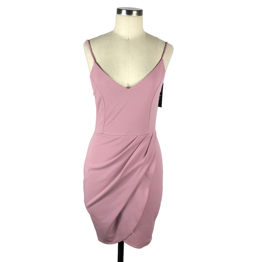 LULUS Dress Forever Your Girl Mauve Mini Body Con Dress Size Large NWT